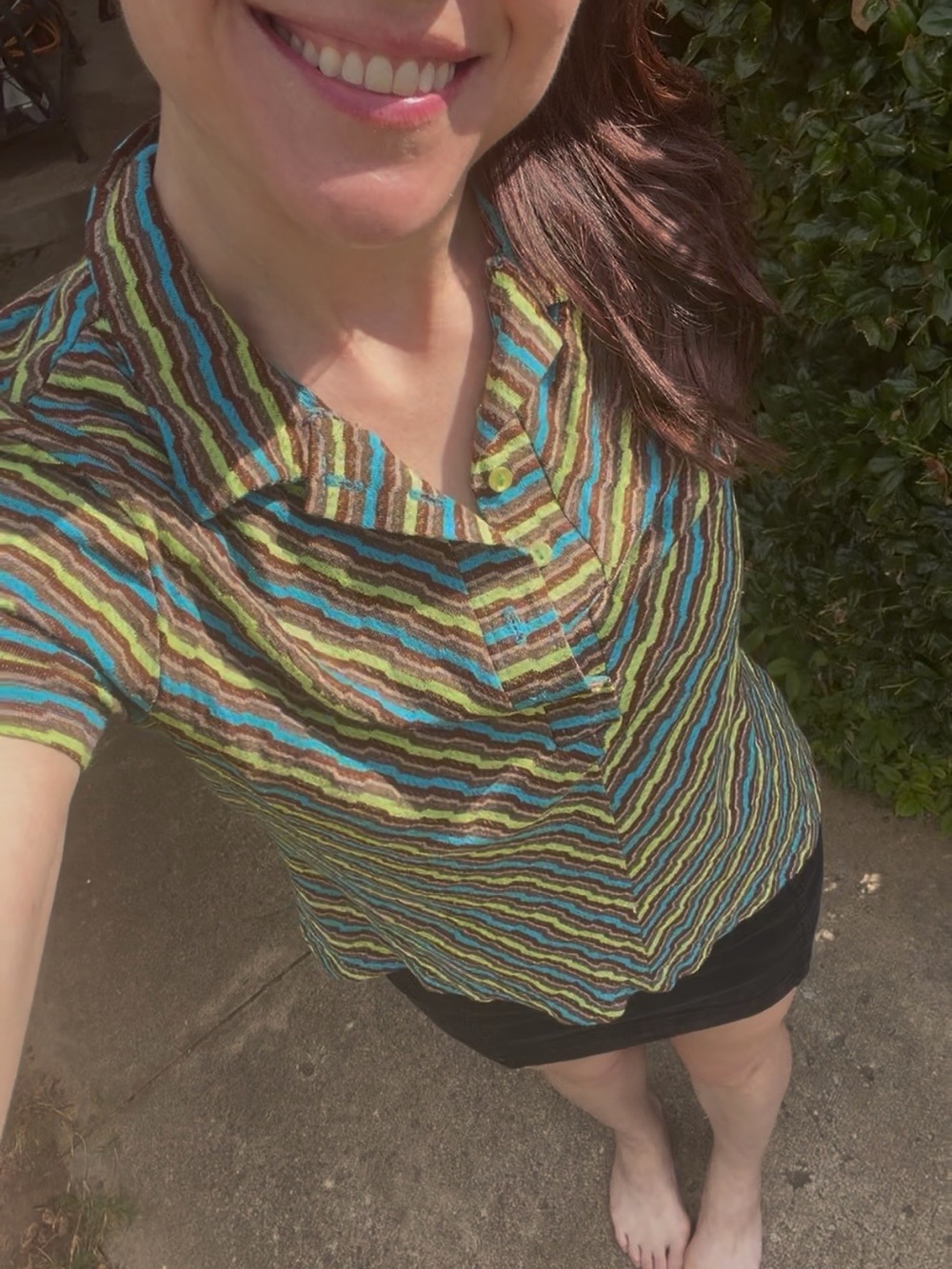 Y2K Women’s Striped Polo